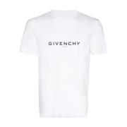 Givenchy Logo-print Jersey T-shirt Vit White, Herr