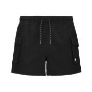 K-Way Nylon Svart Boxershorts Ripstop Stil Black, Herr