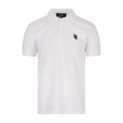 Dsquared2 Vit Polo Skjorta med Logobrodyr White, Herr