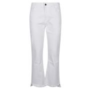 Liviana Conti Flared Jeans White, Dam