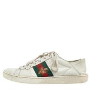 Gucci Vintage Pre-owned Laeder sneakers White, Dam