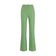 Boss Grön Slim Fit Flare Byxor Green, Dam