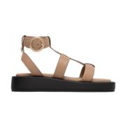 Boss Snygg Scarlet Sandal för Kvinnor Beige, Dam