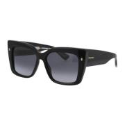 Dsquared2 Stiliga Solglasögon D2 0017/S Black, Dam