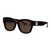 Gucci Stiliga solglasögon Gg1550Sk Brown, Dam