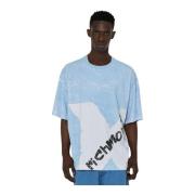 John Richmond Vintage Front Print T-shirt Blue, Herr