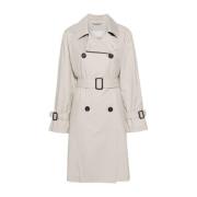 Max Mara Klassisk Trenchcoat Grå Gray, Dam