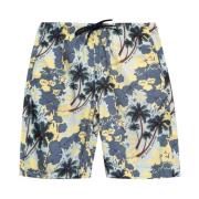 Paul Smith Grafiskt Tryck Vita Shorts Multicolor, Herr