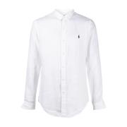 Ralph Lauren Sportskjorta Vit Långärmad White, Herr