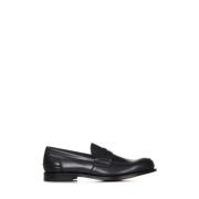 Church's Svarta platta slip-on skor Black, Herr