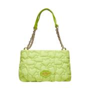 Love Moschino Lime Gul Syntetisk Axelväska Green, Dam