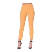 Patrizia Pepe Slim Fit Capri Byxor Sorbet Orange Orange, Dam