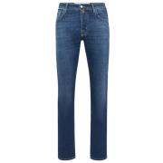 Jacob Cohën Slim Fit Mörkblå Denim Jeans Blue, Herr