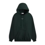 Drole de Monsieur Oversized Bomullshoodie med Ficka Green, Herr