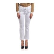 Liu Jo Cropped Bootcut Jeans White, Dam