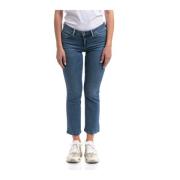 Liu Jo Cropped Bootcut Jeans Blue, Dam