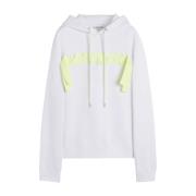 Lanvin Vit Grön Curb Hoodie White, Herr