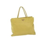 Prada Vintage Pre-owned Nylon prada-vskor Yellow, Dam