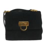 Salvatore Ferragamo Pre-owned Pre-owned Mocka axelremsvskor Black, Dam