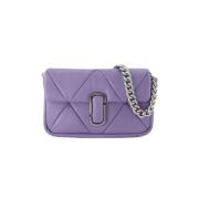 Marc Jacobs Läder axelremsvskor Purple, Dam