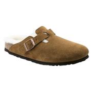 Birkenstock Boston Shearling Träskor Brown, Herr