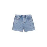 Rails Blomster Broderade Denim Shorts Blue, Dam