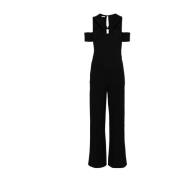 Patrizia Pepe Snygg Svart Jumpsuit Black, Dam