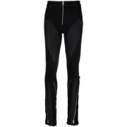 Mugler Svarta Flared Denim Byxor Black, Dam