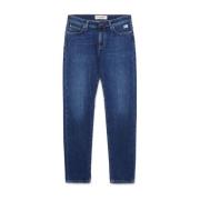 Roy Roger's Slim-Fit Stone Washed Denim Jeans Blue, Herr