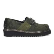 Sangiorgio Gröna Sneakers med Glänsande Tillbehör Green, Dam