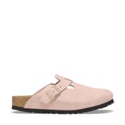 Birkenstock Mocka Kork Fotbädd Smal Pink, Dam