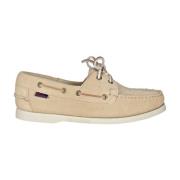 Sebago Portland Fleecefodrade Båtskor Beige, Dam