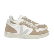 Veja Kromfri Beige Läder och Mocka Sneakers Multicolor, Herr