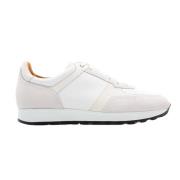 Magnanni Retroinspirerad sportsneaker med blandad textur White, Herr