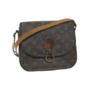 Louis Vuitton Vintage Pre-owned Canvas axelremsvskor Brown, Dam