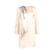 Stella McCartney Pre-owned Pre-owned Silke klnningar Beige, Dam