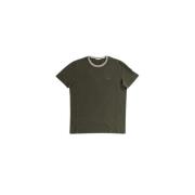 Moncler Khaki Grön Bomull T-shirt Green, Herr