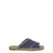 Castañer Blandad Tyg Palmera Sandal Blue, Dam