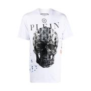 Philipp Plein Skull Print Bomull Jersey T-shirt Multicolor, Herr
