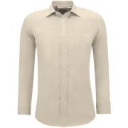 Gentile Bellini Trendig Oxford Blus Herr Vuxna Slim Fit Brown, Herr