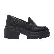 Timberland Dam Slip-On Läder Moccasin med Klack Black, Dam