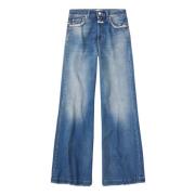 Closed Blå Denim Glow-up Jeans Blue, Dam