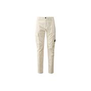 C.p. Company Stretch Sateen Ergonomiska Cargo Byxor White, Herr