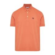 Jacob Cohën Bomullspolotröja med broderat logotyp Orange, Herr