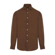 Barba Casual Shirts Brown, Herr