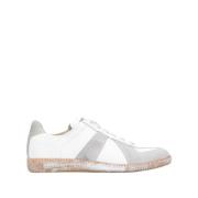 Maison Margiela Vita Sneakers Måla Splatter Design White, Herr