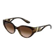 Dolce & Gabbana Designer Solglasögon Dg6146 Brun Gradient Brown, Dam