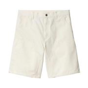 Carhartt Wip Tygshorts med Stil I033118-D6.02 White, Herr