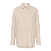 Lounge Nine Casual Skjortblus Silver Lining Beige, Dam