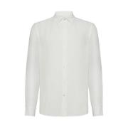 Peuterey Linneskjorta Vit Slim Fit White, Herr